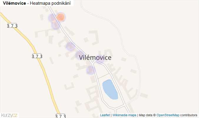 Mapa Vilémovice - Firmy v části obce.