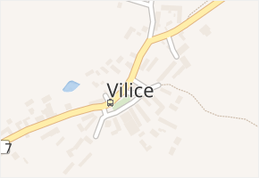 Vilice v obci Vilice - mapa části obce