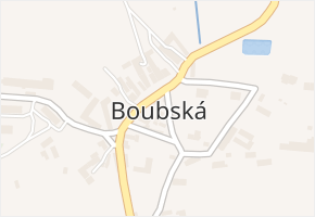 Boubská v obci Vimperk - mapa části obce