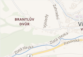 Brantlova v obci Vimperk - mapa ulice