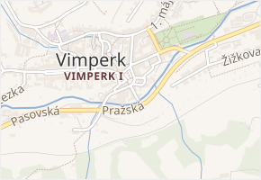 Jirchářská v obci Vimperk - mapa ulice