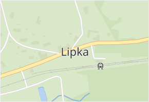 Lipka v obci Vimperk - mapa části obce