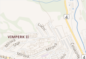 Luční v obci Vimperk - mapa ulice
