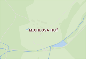 Michlova Huť v obci Vimperk - mapa části obce