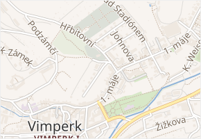 Na Výsluní v obci Vimperk - mapa ulice