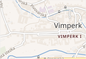 náměstí Svobody v obci Vimperk - mapa ulice