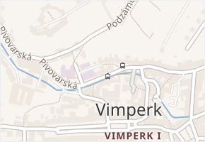 Pivovarská v obci Vimperk - mapa ulice