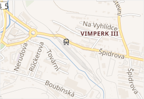 Pod Hrabicemi v obci Vimperk - mapa ulice