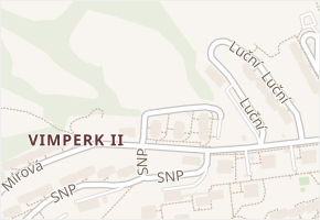 Pod Pekárnou v obci Vimperk - mapa ulice