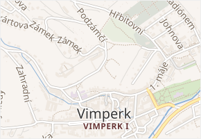 Podzámčí v obci Vimperk - mapa ulice
