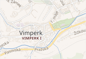 Rožmberská v obci Vimperk - mapa ulice