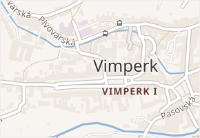 Svornosti v obci Vimperk - mapa ulice
