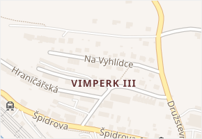 Vimperk III v obci Vimperk - mapa části obce