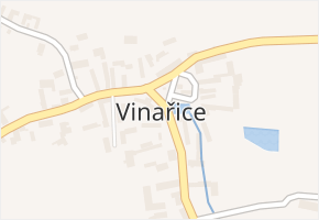 Vinařice v obci Vinařice - mapa části obce