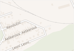 Aeškerova v obci Vinařice - mapa ulice