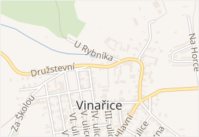 Družstevní v obci Vinařice - mapa ulice
