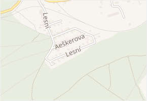 Lesní v obci Vinařice - mapa ulice