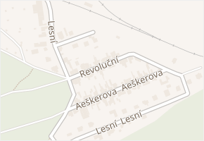 Revoluční v obci Vinařice - mapa ulice