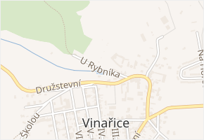 U Rybníka v obci Vinařice - mapa ulice
