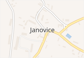 Janovice v obci Vinary - mapa části obce