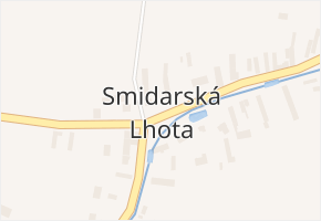 Smidarská Lhota v obci Vinary - mapa části obce