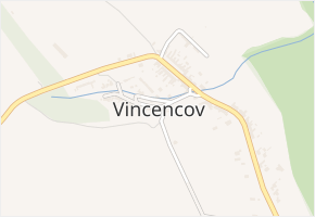 Vincencov v obci Vincencov - mapa části obce