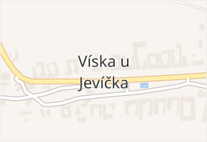 Víska u Jevíčka v obci Víska u Jevíčka - mapa části obce