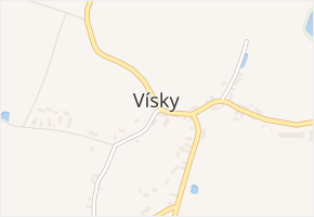 Vísky v obci Vísky - mapa části obce