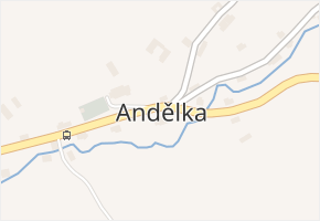Andělka v obci Višňová - mapa části obce