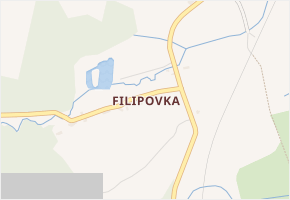 Filipovka v obci Višňová - mapa části obce