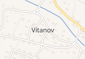 Vítanov v obci Vítanov - mapa části obce