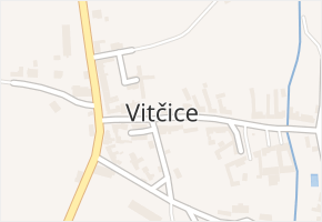 Vitčice v obci Vitčice - mapa části obce