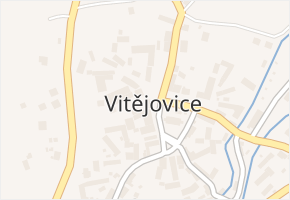 Vitějovice v obci Vitějovice - mapa části obce