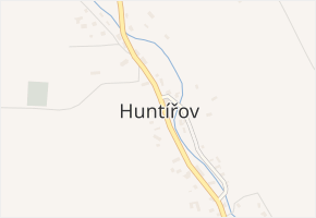 Huntířov v obci Vítězná - mapa části obce