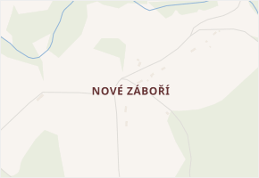 Nové Záboří v obci Vítězná - mapa části obce