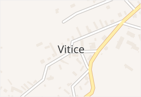 Vitice v obci Vitice - mapa části obce