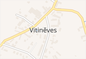 Vitiněves v obci Vitiněves - mapa části obce