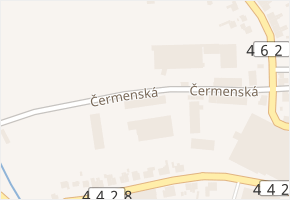 Čermenská v obci Vítkov - mapa ulice