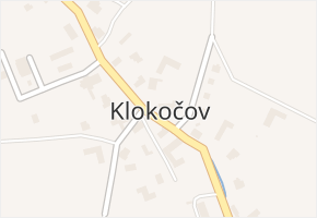 Klokočov v obci Vítkov - mapa části obce