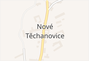 Nové Těchanovice v obci Vítkov - mapa části obce