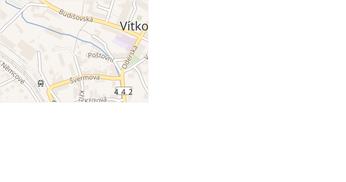 Potoční v obci Vítkov - mapa ulice