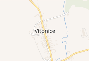 Vítonice v obci Vítonice - mapa části obce
