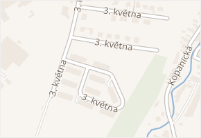 3. května v obci Vizovice - mapa ulice