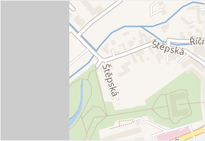 Štěpská v obci Vizovice - mapa ulice