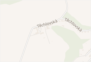 Těchlov v obci Vizovice - mapa ulice