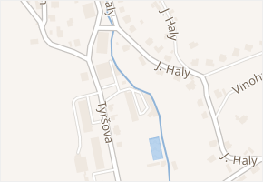 Tyršova v obci Vizovice - mapa ulice