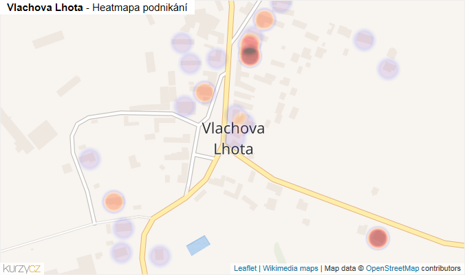 Mapa Vlachova Lhota - Firmy v části obce.