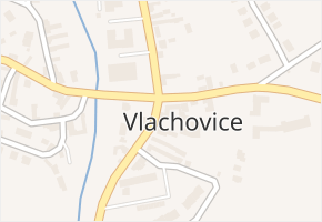 Vlachovice v obci Vlachovice - mapa části obce