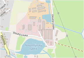 Dlouhá Louka v obci Vlachovo Březí - mapa ulice
