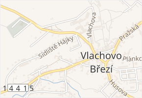 Jana Matulky v obci Vlachovo Březí - mapa ulice